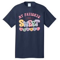 Retro Valentine's Day Nurse My Patients Are Sweet Hearts CNA Tall T-Shirt