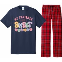 Retro Valentine's Day Nurse My Patients Are Sweet Hearts CNA Pajama Set