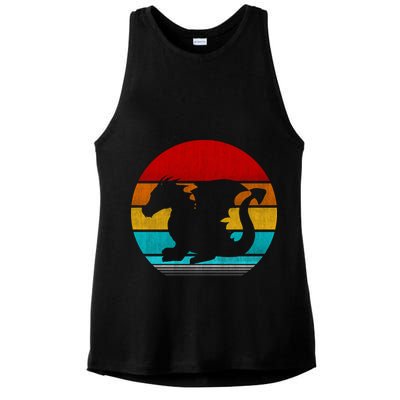 Retro Vintage Dragon Ladies PosiCharge Tri-Blend Wicking Tank