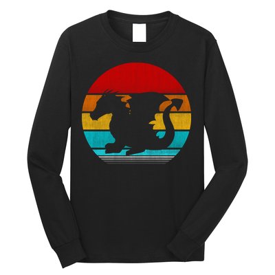Retro Vintage Dragon Long Sleeve Shirt