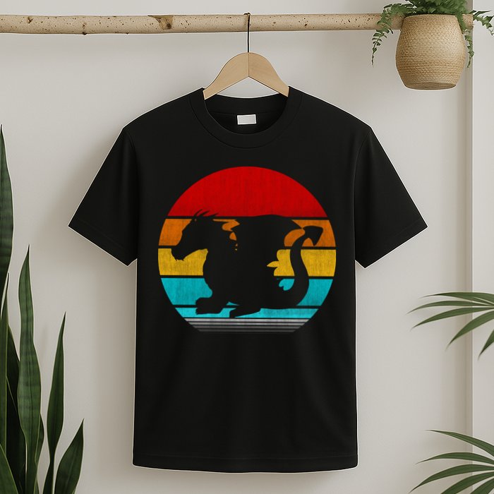 Retro Vintage Dragon T-Shirt