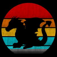 Retro Vintage Dragon Backpack