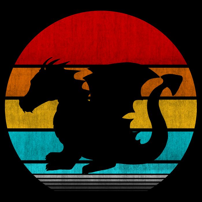 Retro Vintage Dragon Backpack