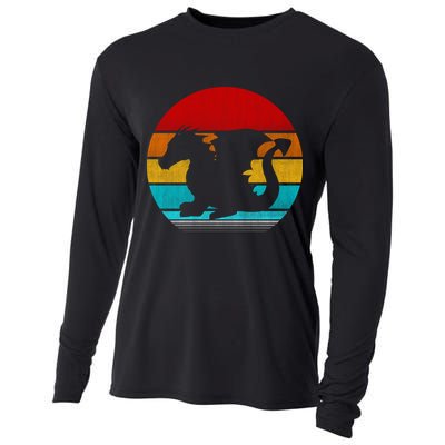 Retro Vintage Dragon Cooling Performance Long Sleeve Crew