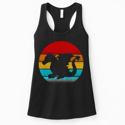 Retro Vintage Dragon Womens Tank Top