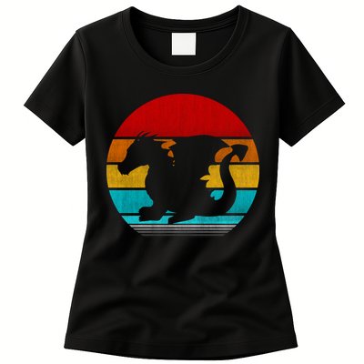 Retro Vintage Dragon Womens T-Shirt