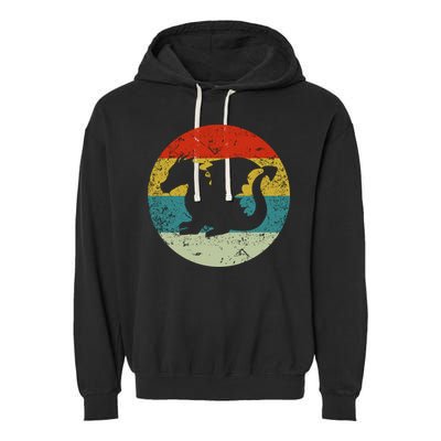 Retro Vintage Dragon Garment-Dyed Fleece Hoodie