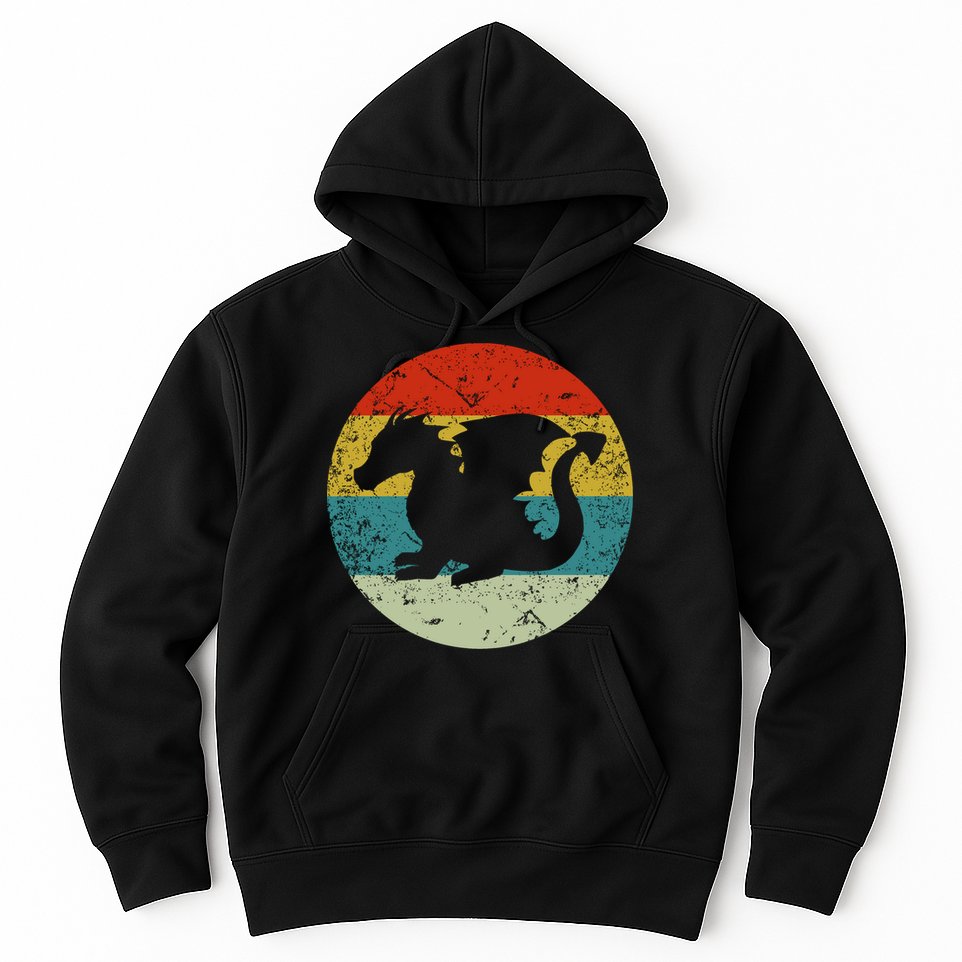 Retro Vintage Dragon Hoodie