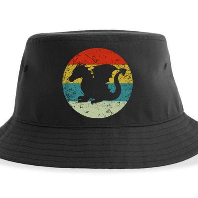 Retro Vintage Dragon Sustainable Bucket Hat