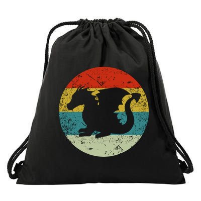 Retro Vintage Dragon Drawstring Bag