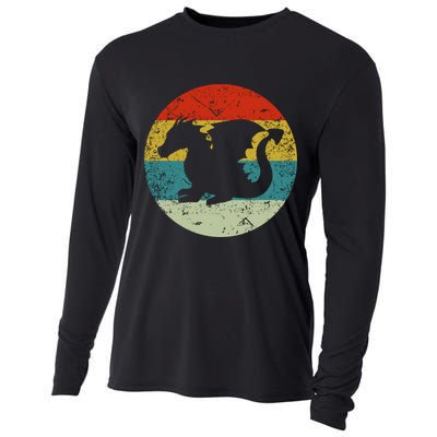 Retro Vintage Dragon Cooling Performance Long Sleeve Crew