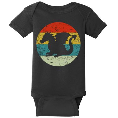 Retro Vintage Dragon Baby Bodysuit