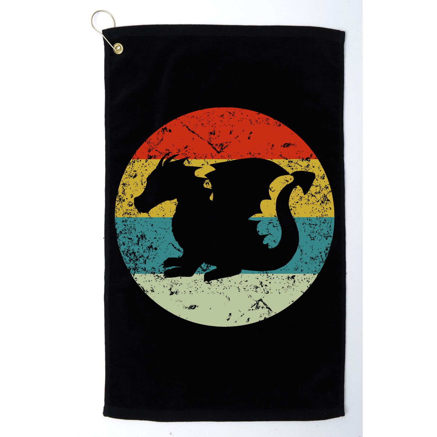 Retro Vintage Dragon Golf Towel