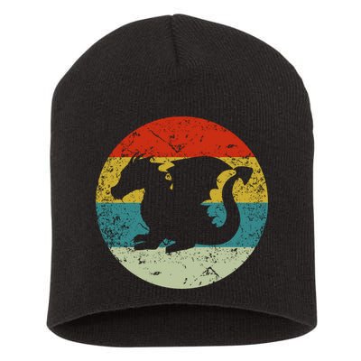 Retro Vintage Dragon Short Acrylic Beanie