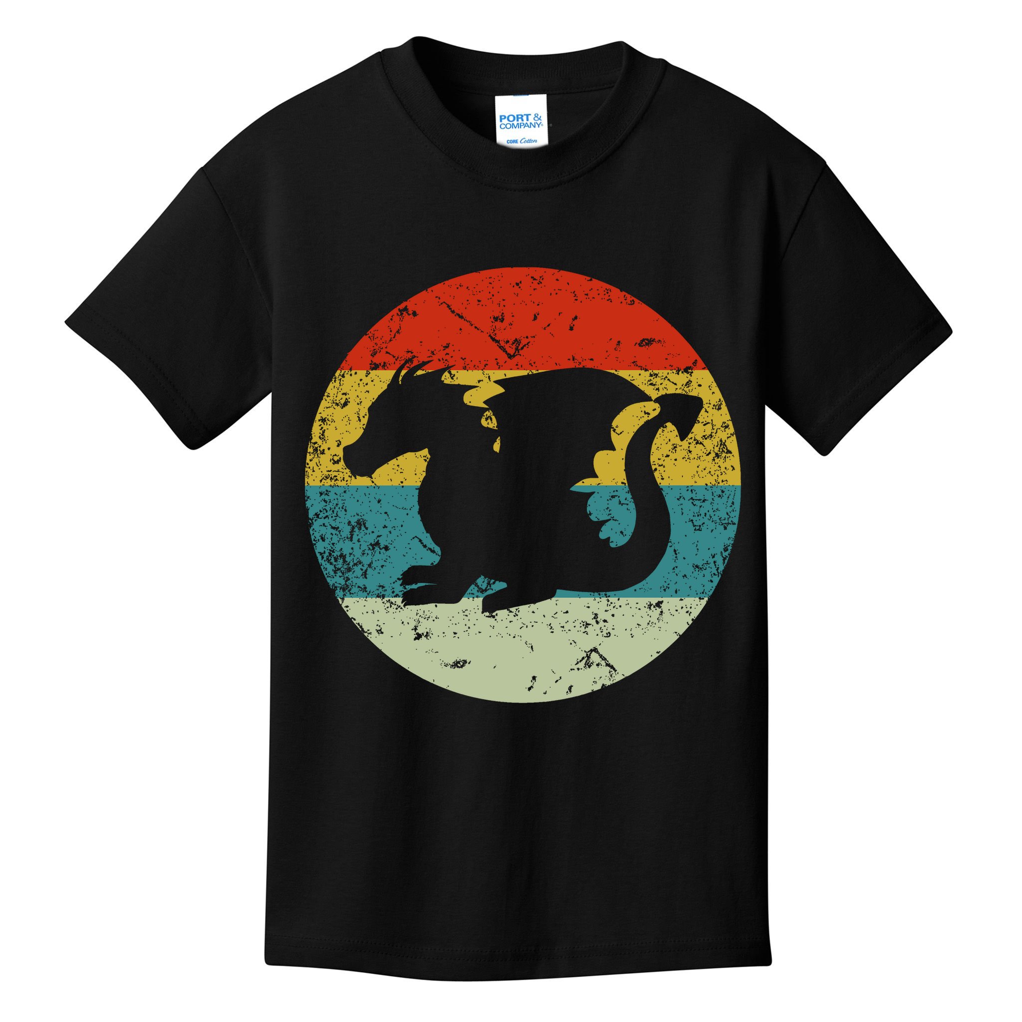Retro Vintage Dragon Kids T-Shirt