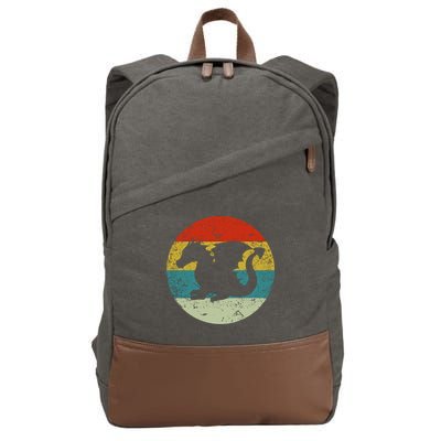 Retro Vintage Dragon Cotton Canvas Backpack
