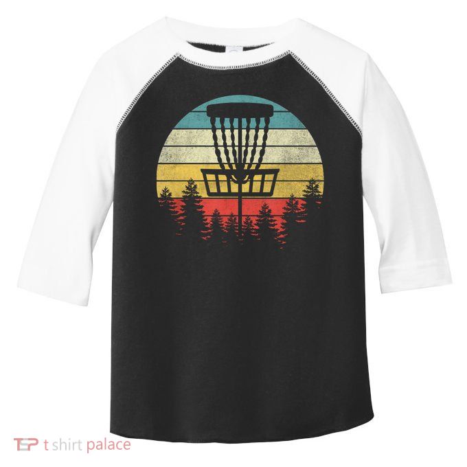 Retro Vintage Disc Golf Gift Frolf Flying Disc Sport Gift Toddler Fine Jersey T-Shirt