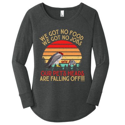 Retro Vintage Dumb & Dumber We Got No Food We Got No Jobs Women's Perfect Tri Tunic Long Sleeve Shirt