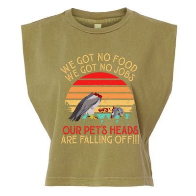 Retro Vintage Dumb & Dumber We Got No Food We Got No Jobs Garment-Dyed Women's Muscle Tee