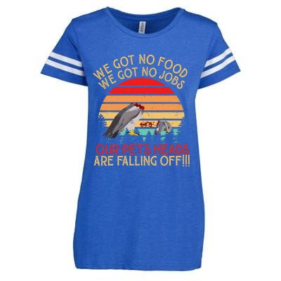 Retro Vintage Dumb & Dumber We Got No Food We Got No Jobs Enza Ladies Jersey Football T-Shirt