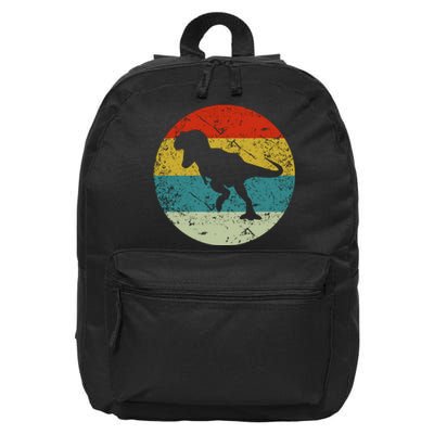 Retro Vintage Dinosaur 16 in Basic Backpack