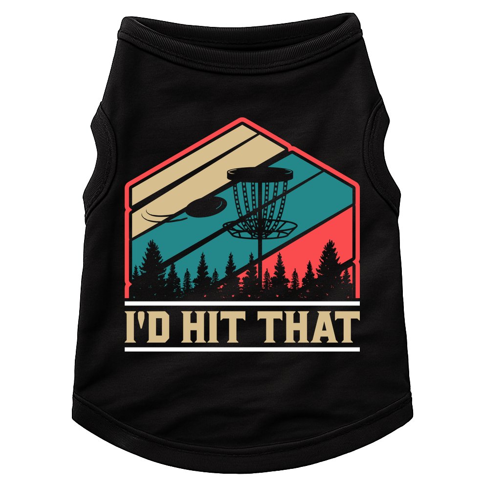 Retro Vintage Disc Golf Shirt Frolf Flying Disc Sport Doggie Tank