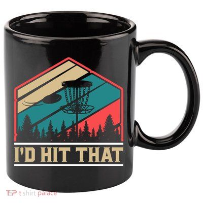 Retro Vintage Disc Golf Shirt Frolf Flying Disc Sport 11oz C Handle Ceramic Mug