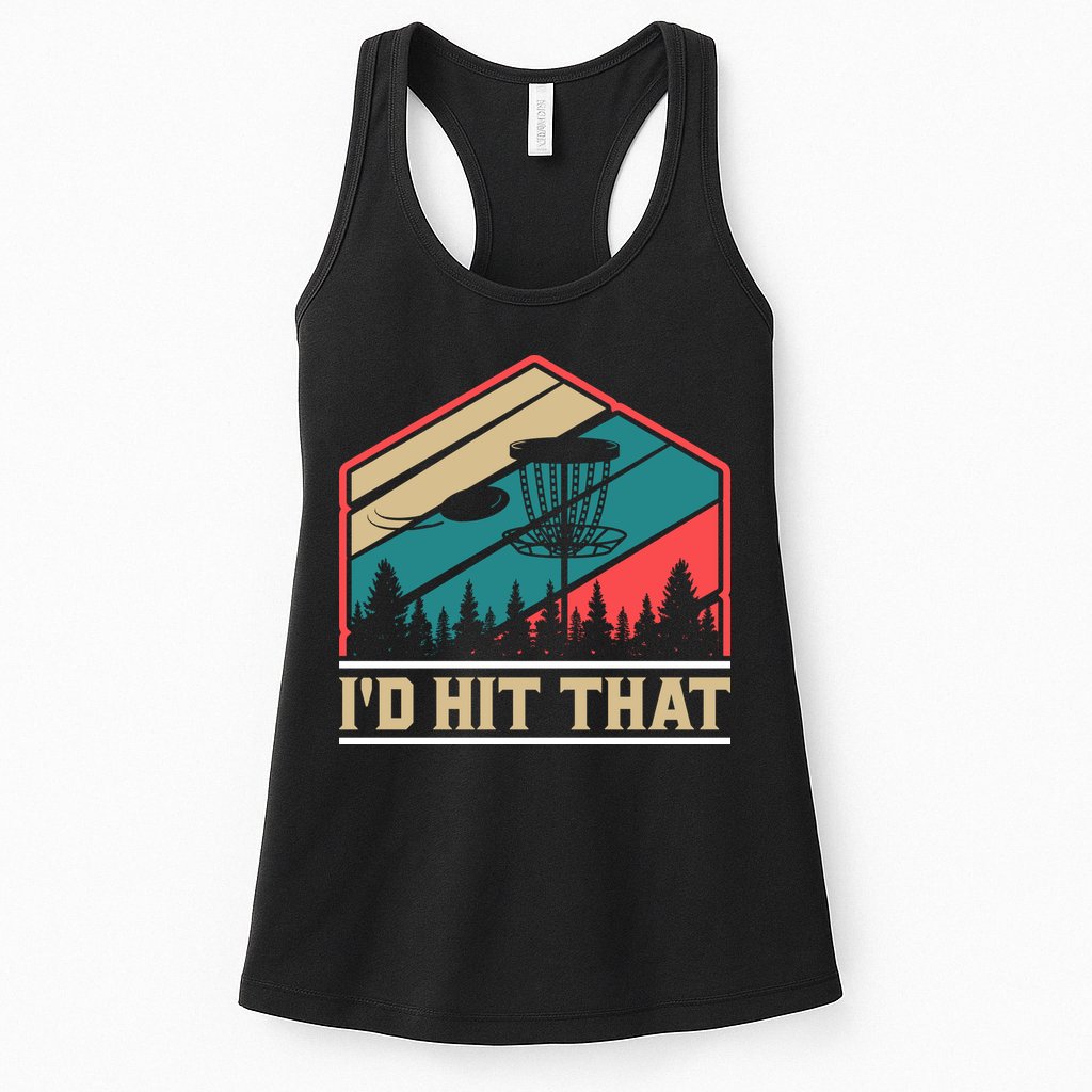 Retro Vintage Disc Golf Shirt Frolf Flying Disc Sport Womens Tank Top