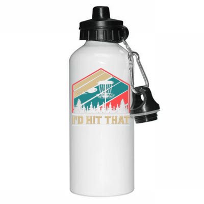 Retro Vintage Disc Golf Shirt Frolf Flying Disc Sport Aluminum Water Bottle