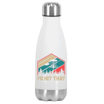 Retro Vintage Disc Golf Shirt Frolf Flying Disc Sport Stainless Steel Insulated Water Bottle