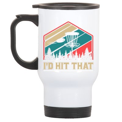 Retro Vintage Disc Golf Shirt Frolf Flying Disc Sport Stainless Steel Travel Mug