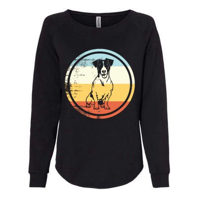 Retro Vintage Dog Design Jack Russell Terrier Womens California Wash Sweatshirt