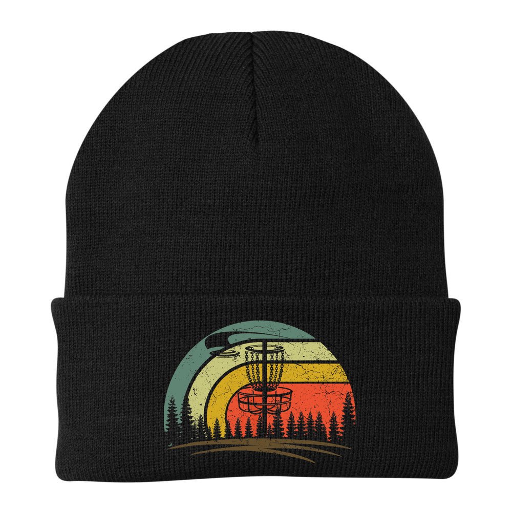 Retro Vintage Disc Golf Shirt Frolf Flying Disc Sport Beanie