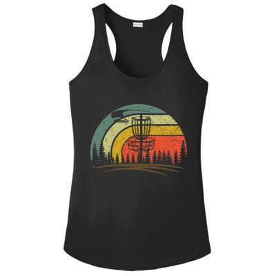 Retro Vintage Disc Golf Shirt Frolf Flying Disc Sport Ladies PosiCharge Competitor Racerback Tank