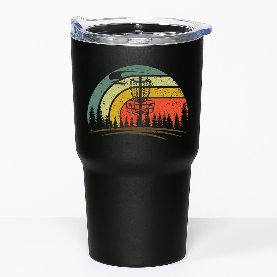 Retro Vintage Disc Golf Shirt Frolf Flying Disc Sport Tumbler