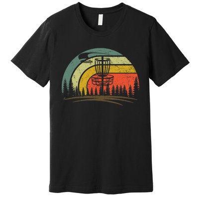 Retro Vintage Disc Golf Shirt Frolf Flying Disc Sport Premium T-Shirt