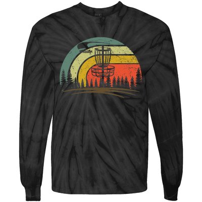 Retro Vintage Disc Golf Shirt Frolf Flying Disc Sport Tie-Dye Long Sleeve Shirt