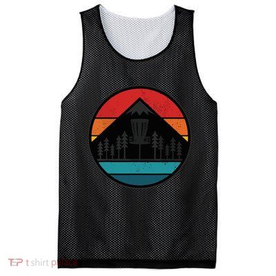 Retro Vintage Disc Golf Frolf Flying Disc Sport Mesh Reversible Basketball Jersey Tank