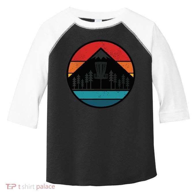 Retro Vintage Disc Golf Frolf Flying Disc Sport Toddler Fine Jersey T-Shirt