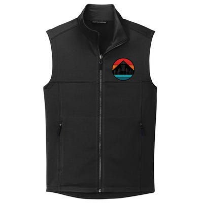 Retro Vintage Disc Golf Frolf Flying Disc Sport Collective Smooth Fleece Vest