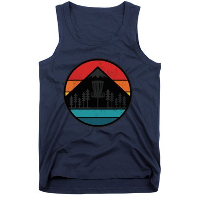 Retro Vintage Disc Golf Frolf Flying Disc Sport Tank Top