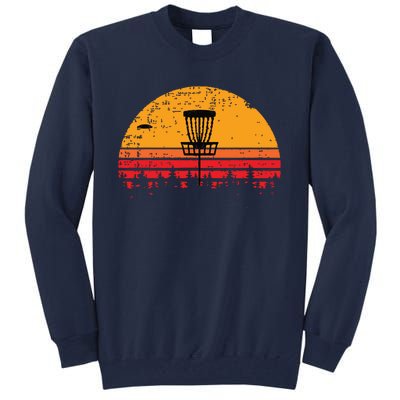 Retro Vintage Disc Golf Frolf Flying Disc Sport Tall Sweatshirt