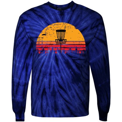 Retro Vintage Disc Golf Frolf Flying Disc Sport Tie-Dye Long Sleeve Shirt