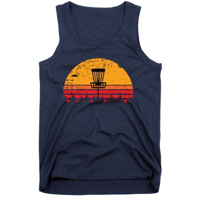 Retro Vintage Disc Golf Frolf Flying Disc Sport Tank Top