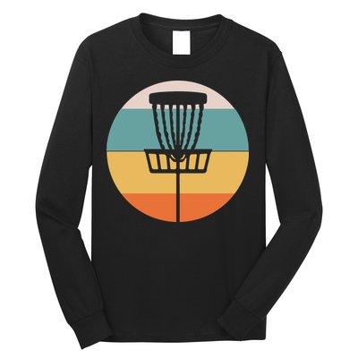Retro Vintage Disc Golf Funny Frolf Flying Disc Sport Long Sleeve Shirt