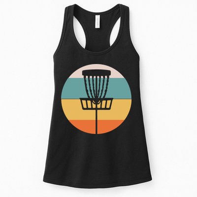 Retro Vintage Disc Golf Funny Frolf Flying Disc Sport Womens Tank Top