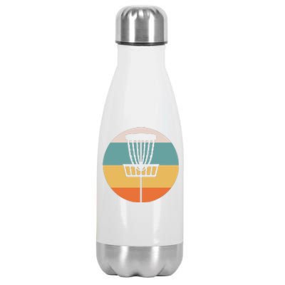 Retro Vintage Disc Golf Funny Frolf Flying Disc Sport Stainless Steel Insulated Water Bottle