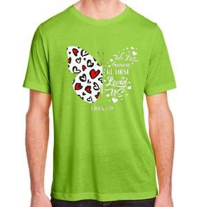 Red Valentine's Days Women Christian Butterfly Adult ChromaSoft Performance T-Shirt