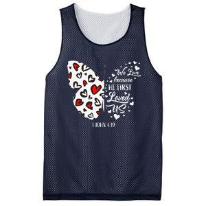 Red Valentine's Days Women Christian Butterfly Mesh Reversible Basketball Jersey Tank