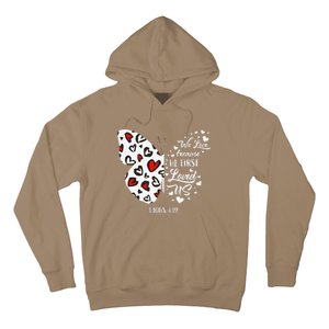 Red Valentine's Days Women Christian Butterfly Hoodie